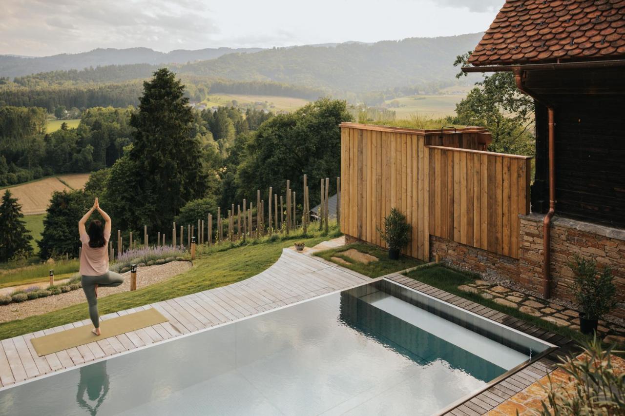 Am Wildbachberg - Luxus Ferienhaeuser Mit Infinitypool, Privatsauna Und Weinkeller Deutschlandsberg Eksteriør billede