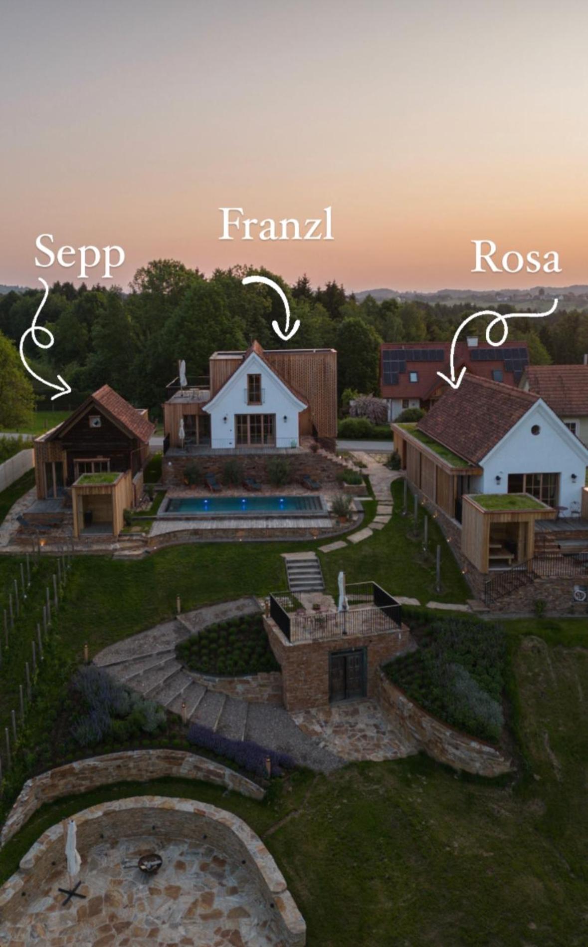 Am Wildbachberg - Luxus Ferienhaeuser Mit Infinitypool, Privatsauna Und Weinkeller Deutschlandsberg Eksteriør billede