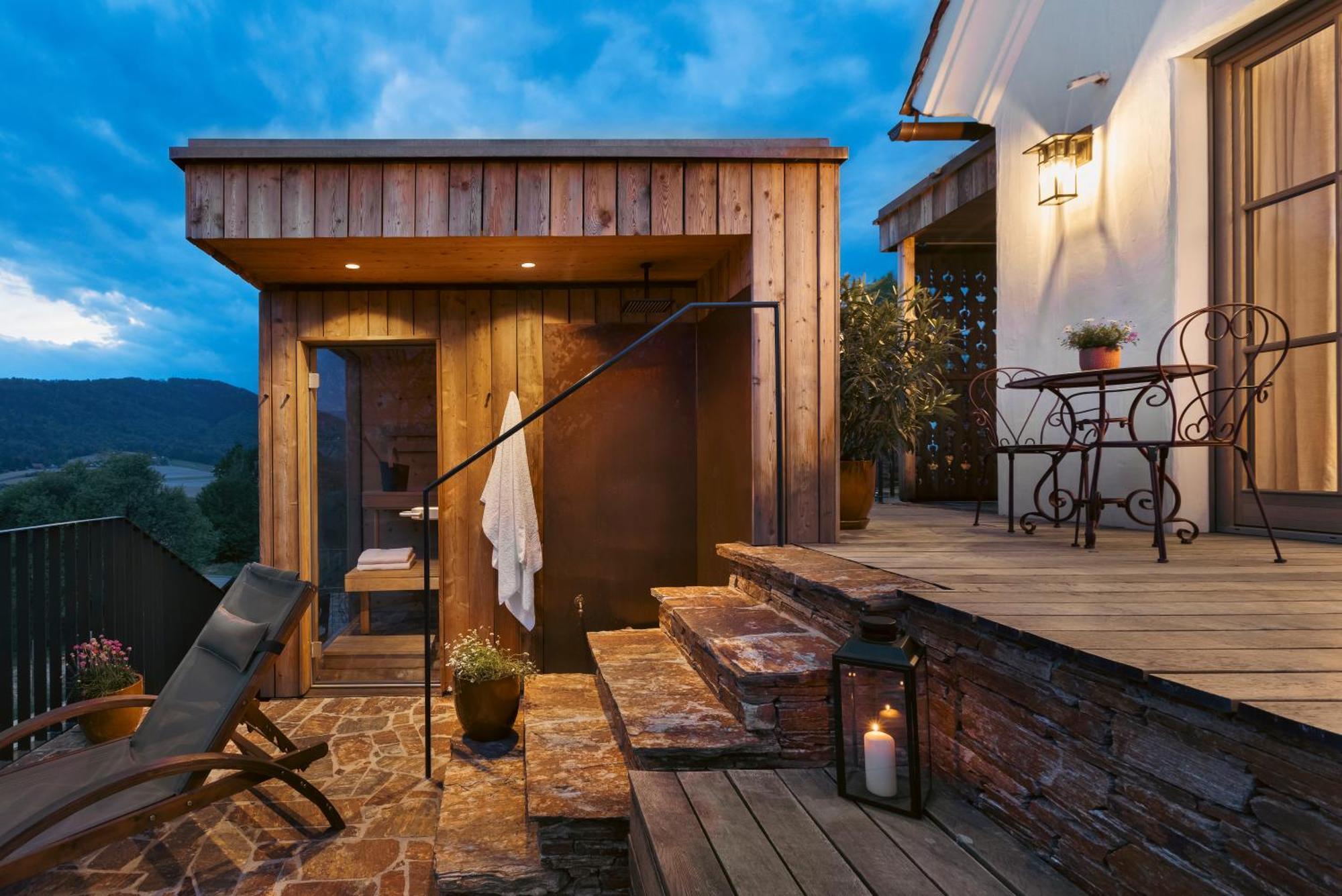 Am Wildbachberg - Luxus Ferienhaeuser Mit Infinitypool, Privatsauna Und Weinkeller Deutschlandsberg Eksteriør billede
