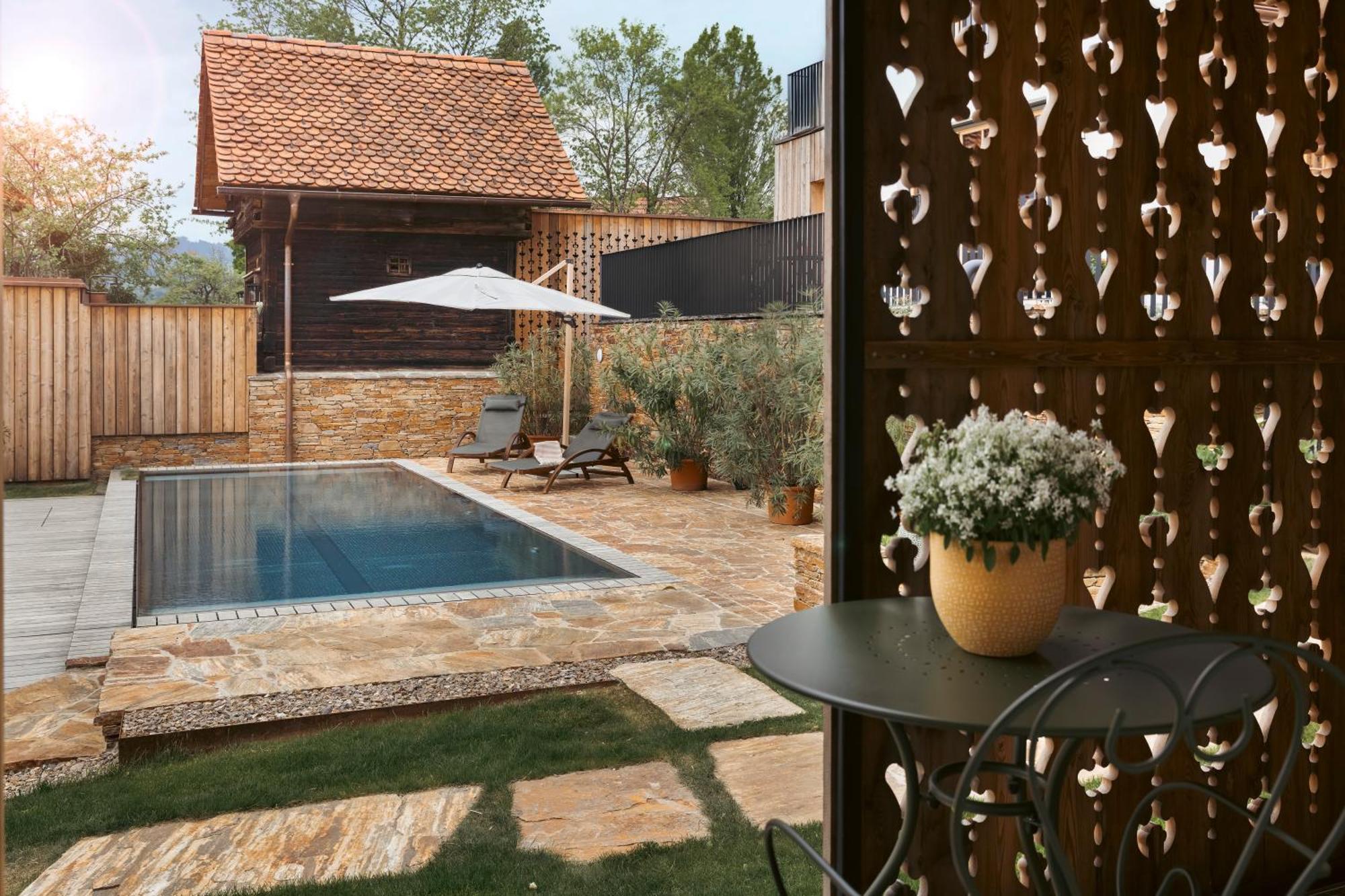 Am Wildbachberg - Luxus Ferienhaeuser Mit Infinitypool, Privatsauna Und Weinkeller Deutschlandsberg Eksteriør billede