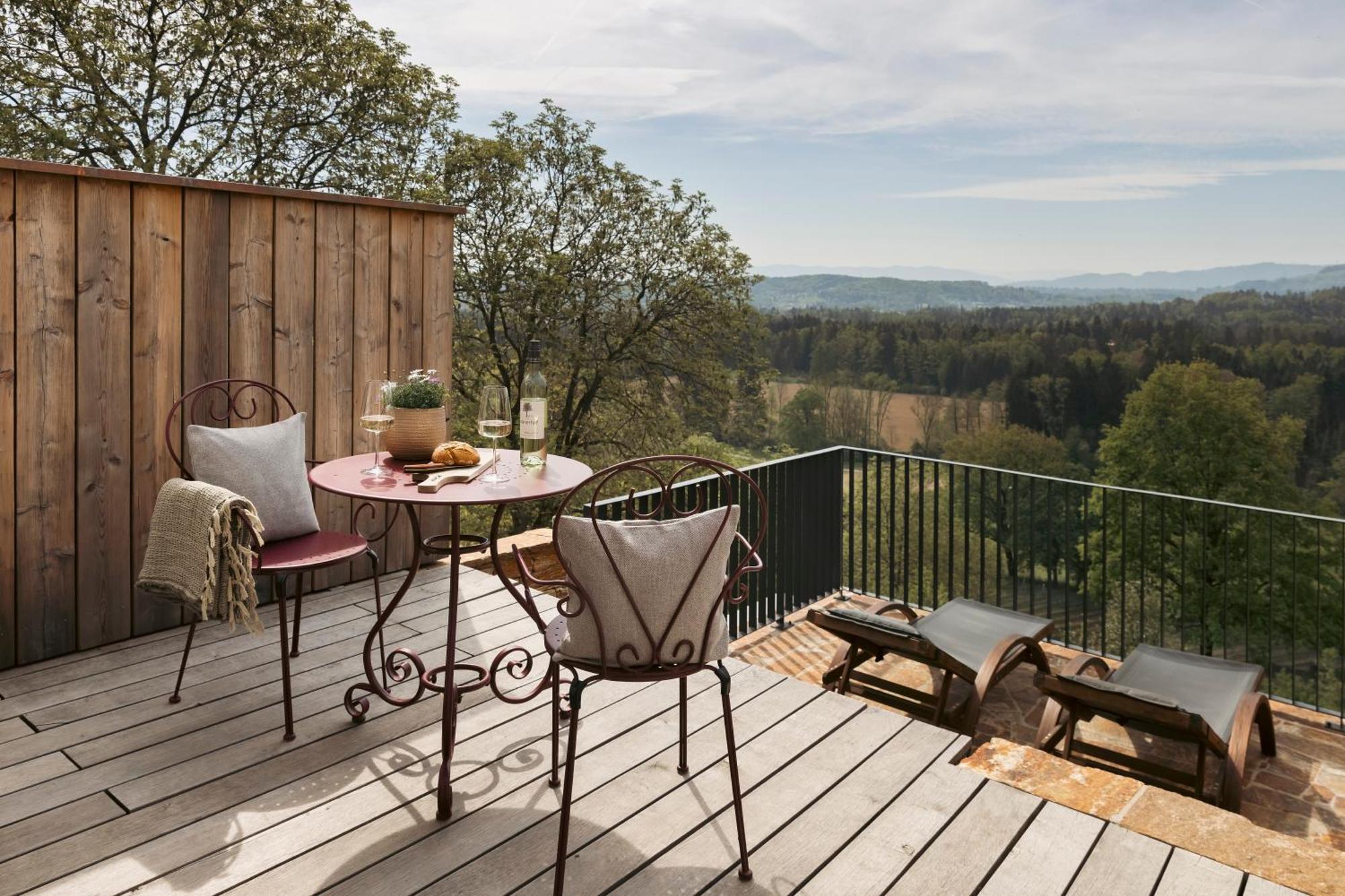 Am Wildbachberg - Luxus Ferienhaeuser Mit Infinitypool, Privatsauna Und Weinkeller Deutschlandsberg Eksteriør billede